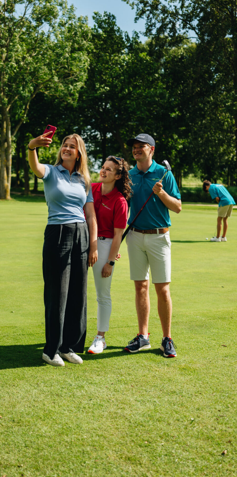 Selfie op de golfbaan van Golfclub Grevelingenhout